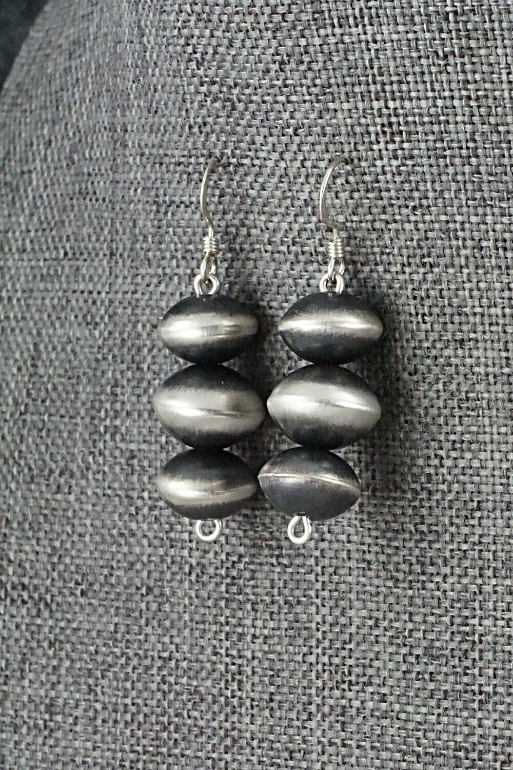 Sterling Silver Navajo Pearl Earrings - Presley Haley