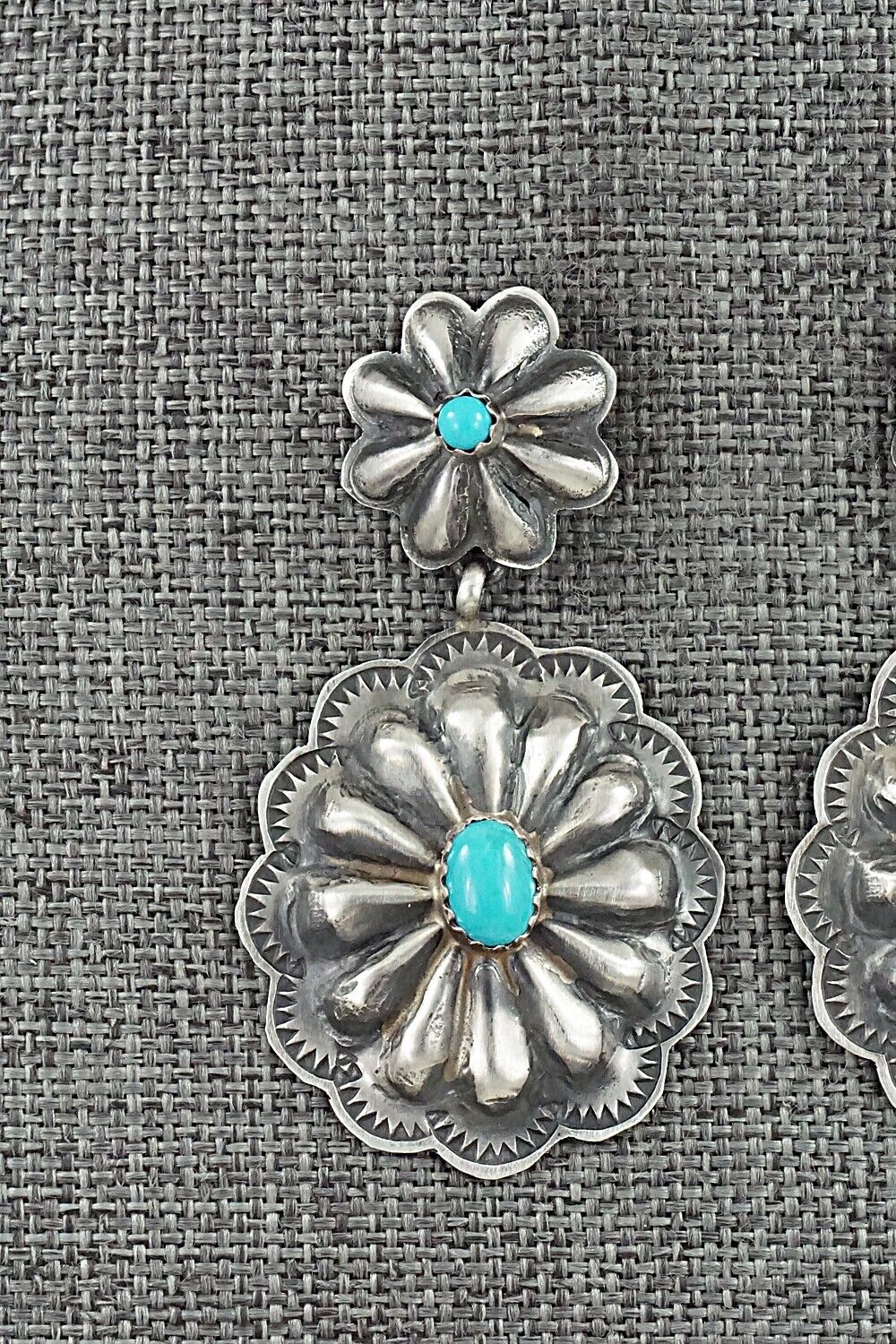 Turquoise & Sterling Silver Earrings - Rita Lee