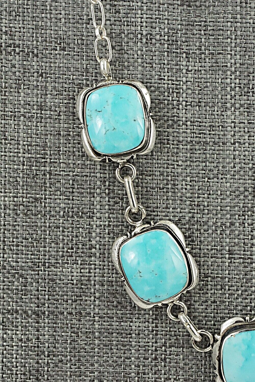 Turquoise & Sterling Silver Necklace - Mike Smith