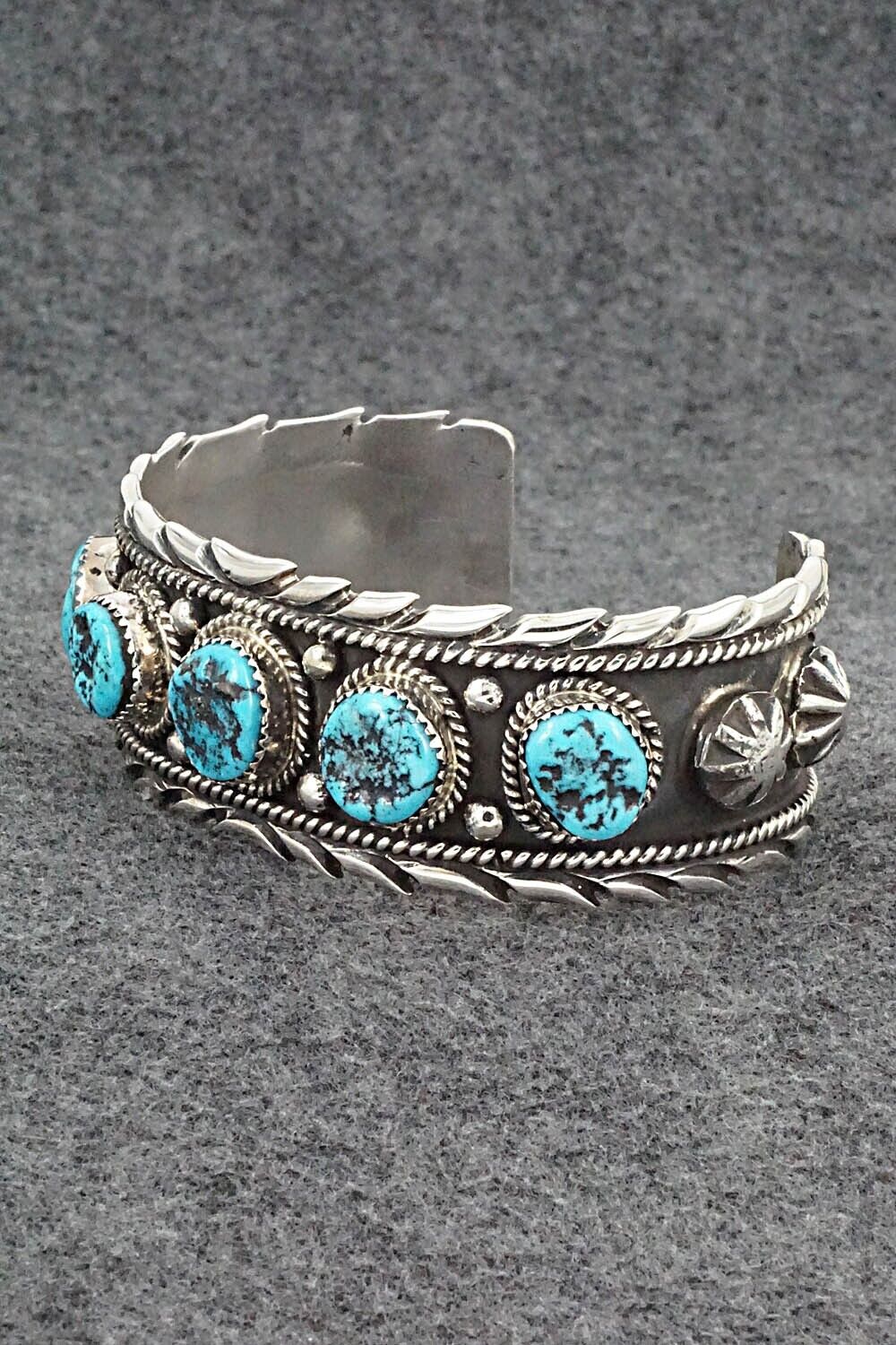 Turquoise and Sterling Silver Bracelet - Vernon Johnson