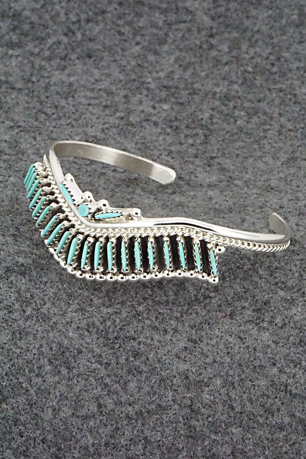 Turquoise & Sterling Silver Bracelet - Roland Francisco
