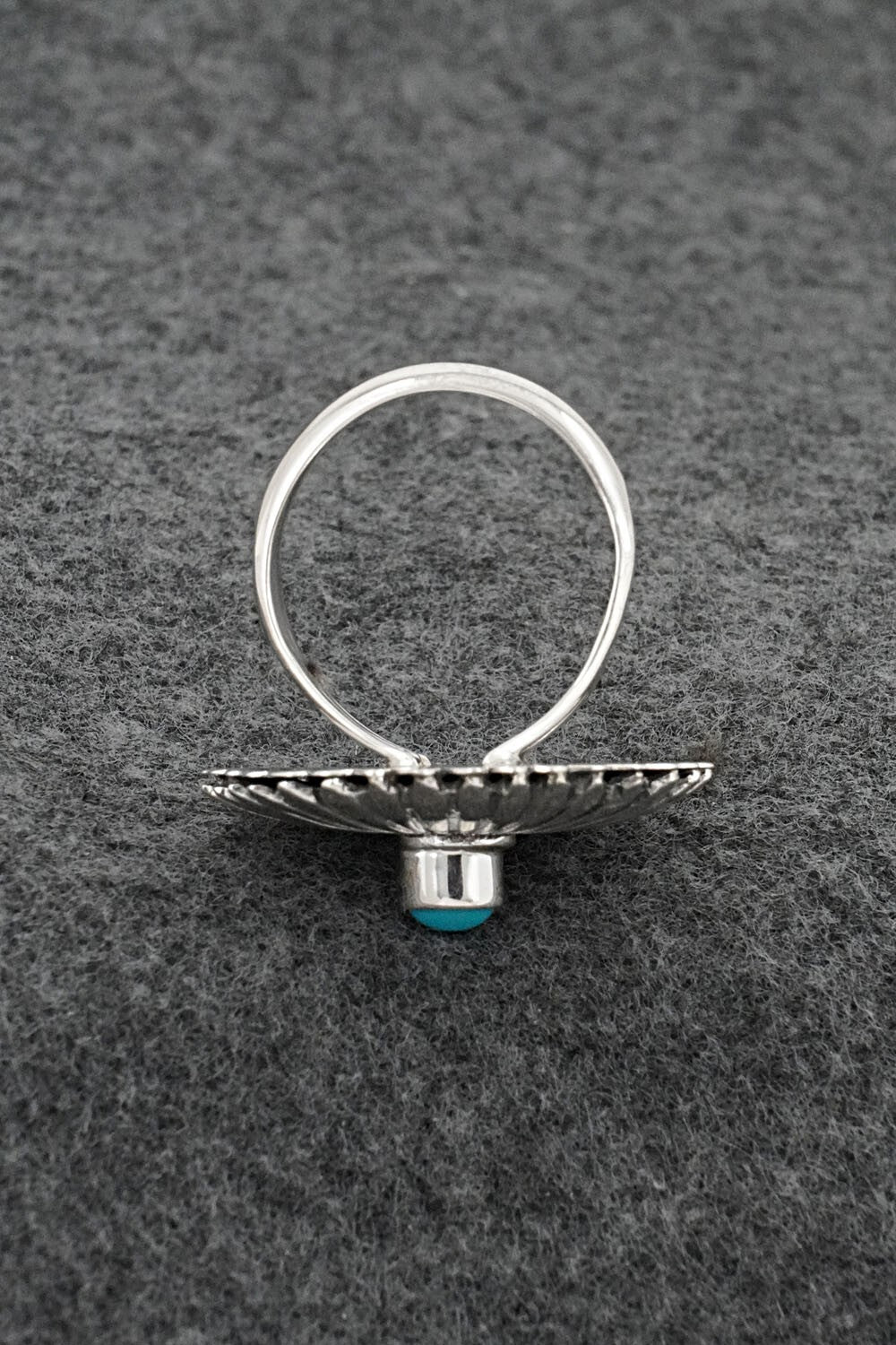 Turquoise & Sterling Silver Ring - Alice Rose Saunders - Size 8.5