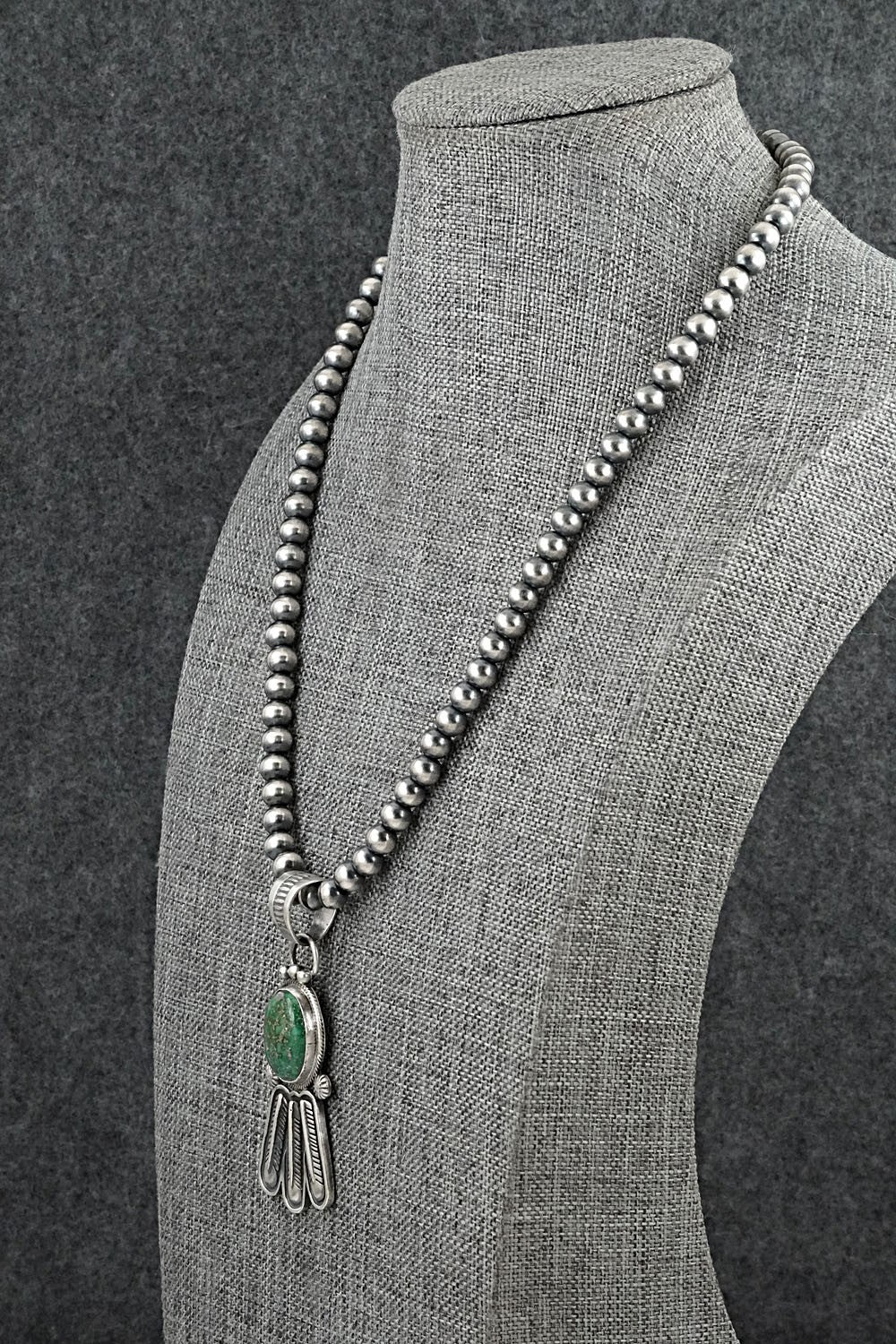 Turquoise & Sterling Silver Necklace - Verley Betone