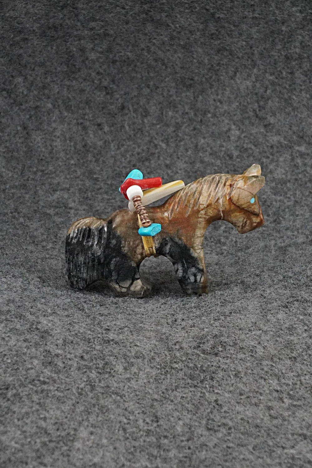 Horse Zuni Fetish Carving - Rodney Laiwakete