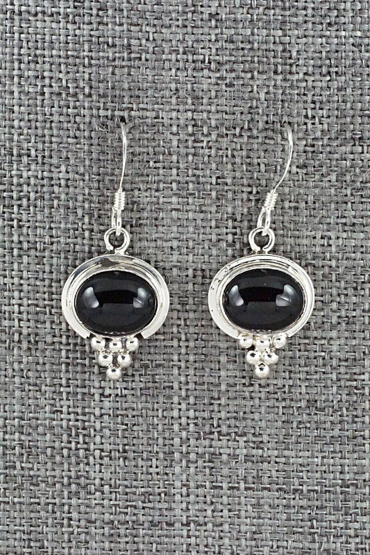 Onyx & Sterling Silver Earrings - Verley Betone