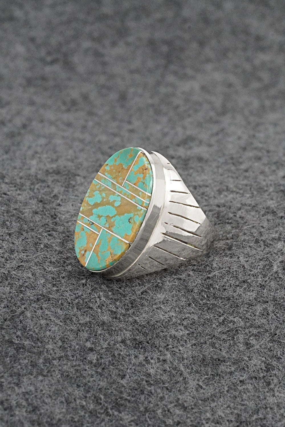 Turquoise & Sterling Silver Ring - Wilbert Muskett Jr. - Size 10