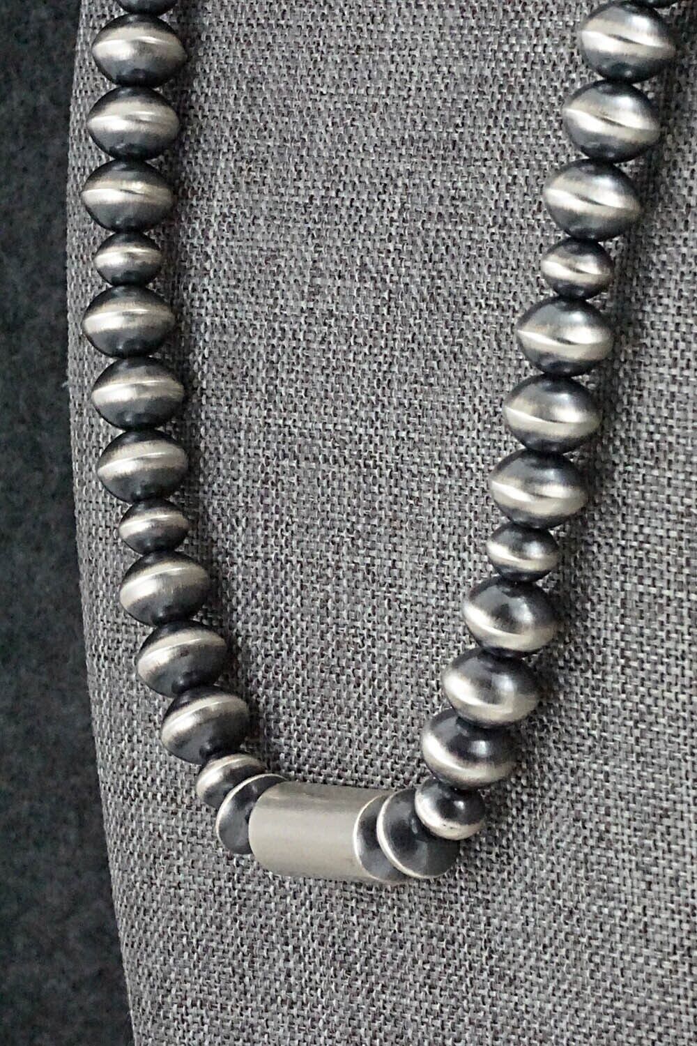 Sterling Silver Navajo Pearl Necklace 20" - Preston Haley