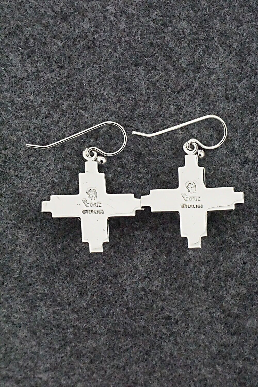 Turquoise & Sterling Silver Earrings - Raymond Coriz