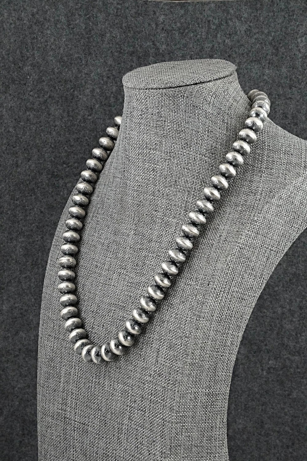 Sterling Silver Navajo Pearl Necklace 18" - Bryannen Halwood