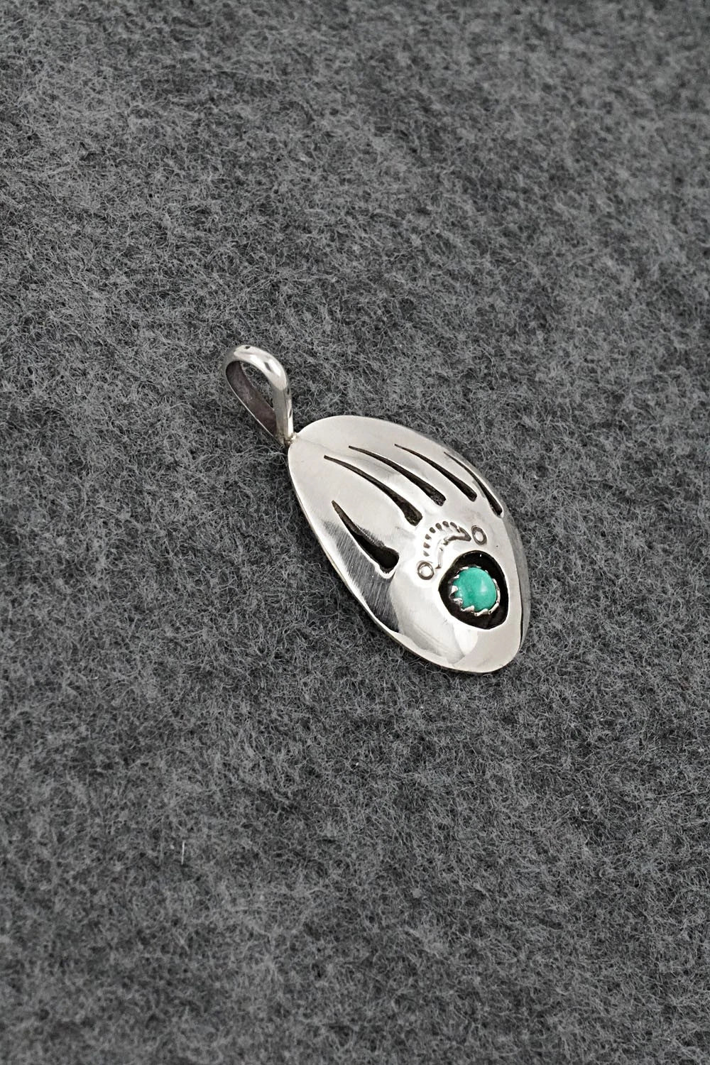 Turquoise & Sterling Silver Pendant - Ervin Begay