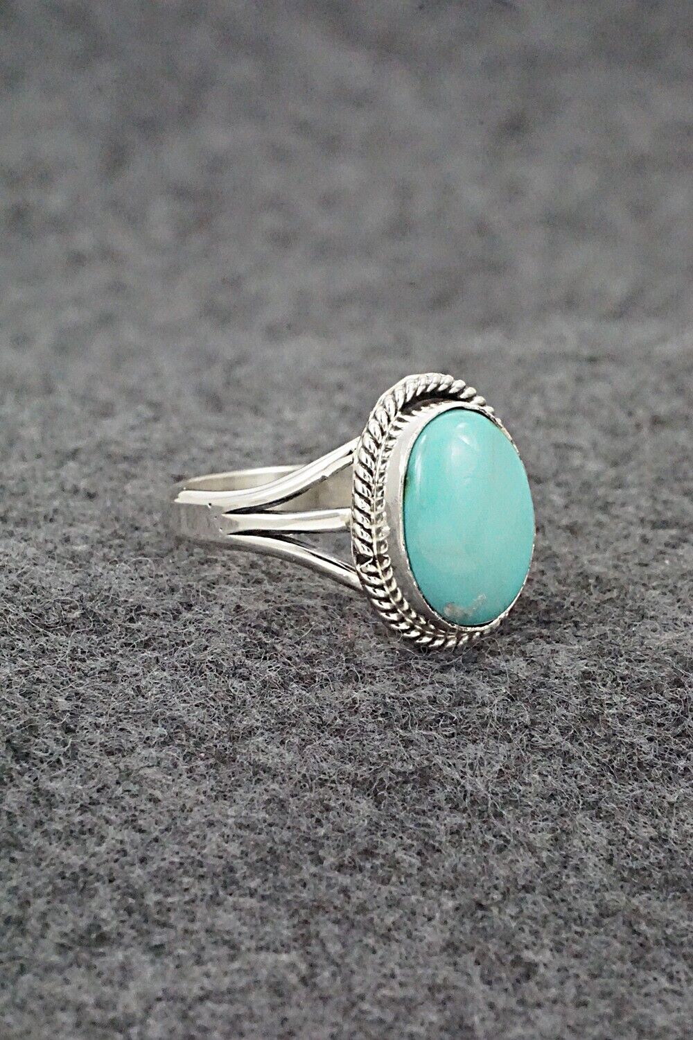 Turquoise & Sterling Silver Ring - Alice Rose Saunders - Size 9