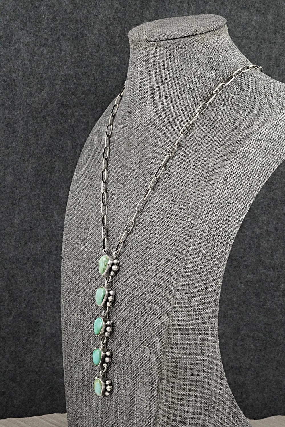Turquoise & Sterling Silver Necklace - Bobby Johnson