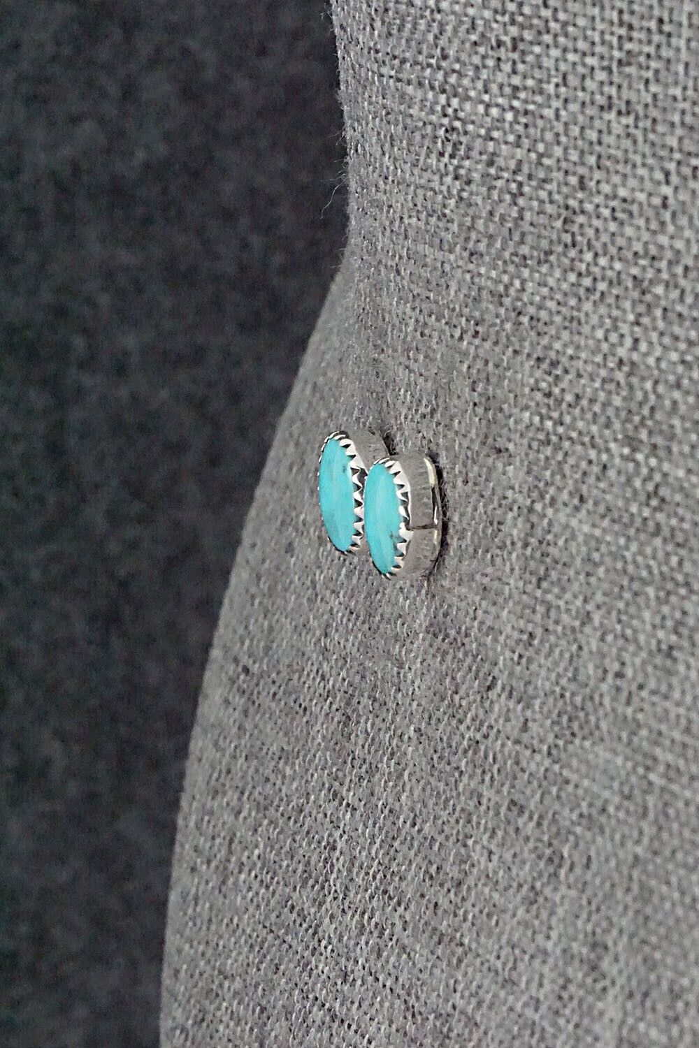 Turquoise & Sterling Silver Earrings - Theresa Smith