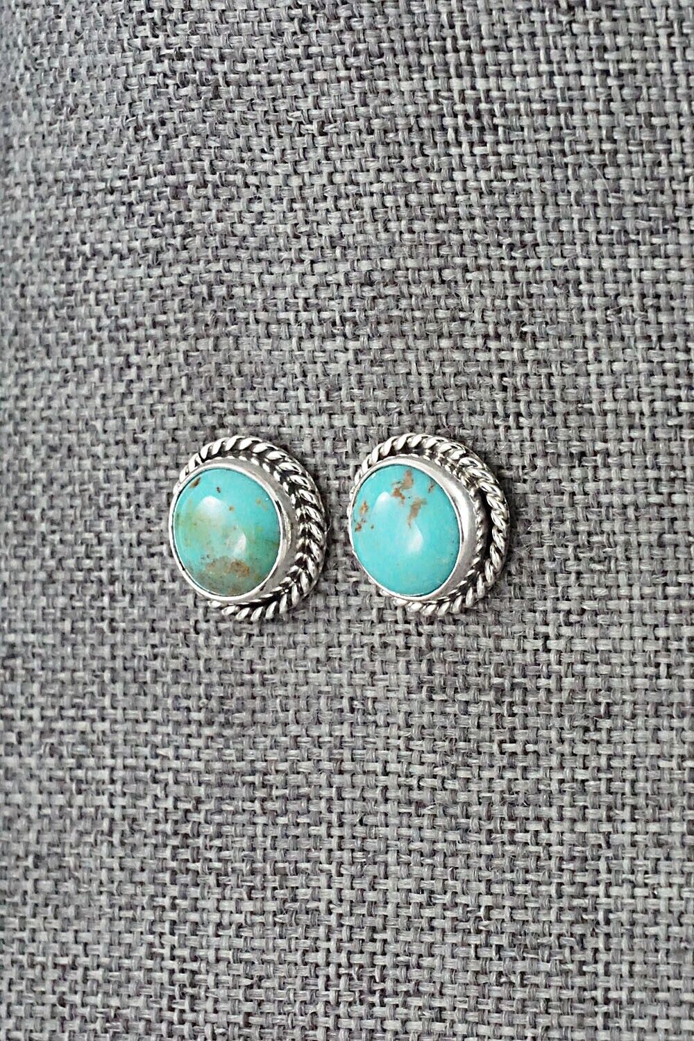 Turquoise & Sterling Silver Earrings - Marco Begaye