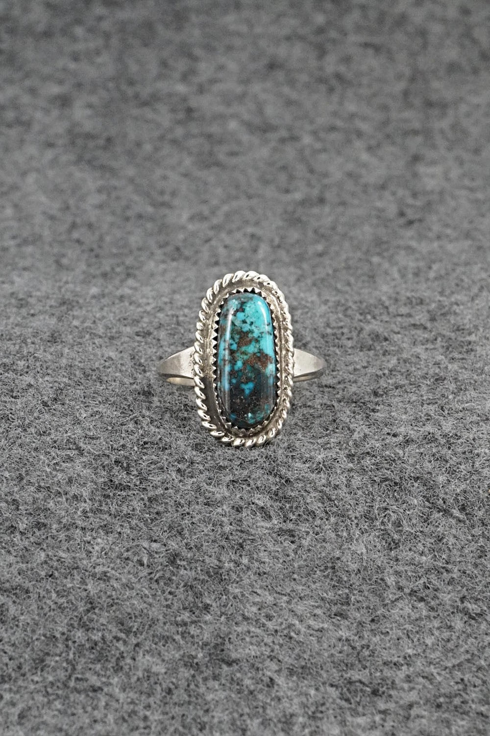 Turquoise & Sterling Silver Ring - Darius Arviso - Size 7.25