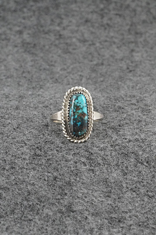 Turquoise & Sterling Silver Ring - Darius Arviso - Size 7.25