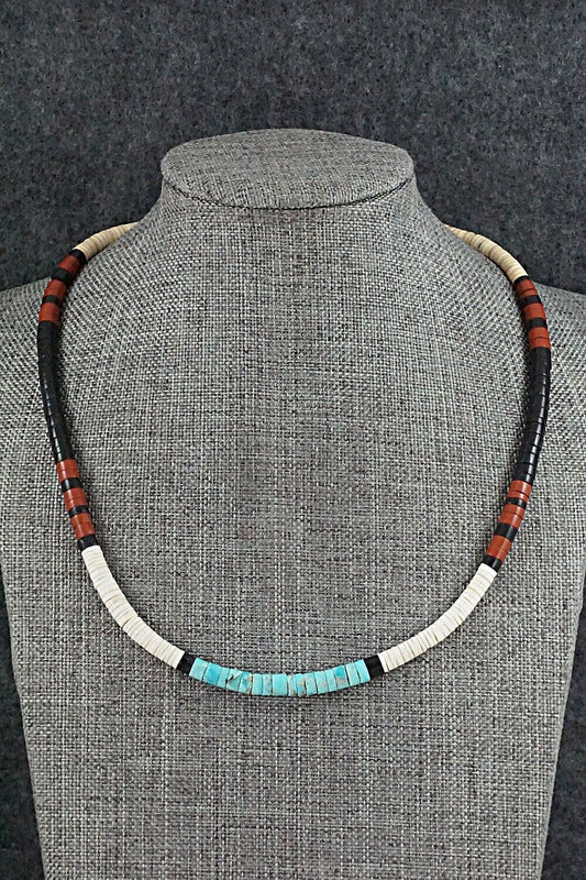 Multi-Stone & Sterling Silver Necklace - Torevia Crespin