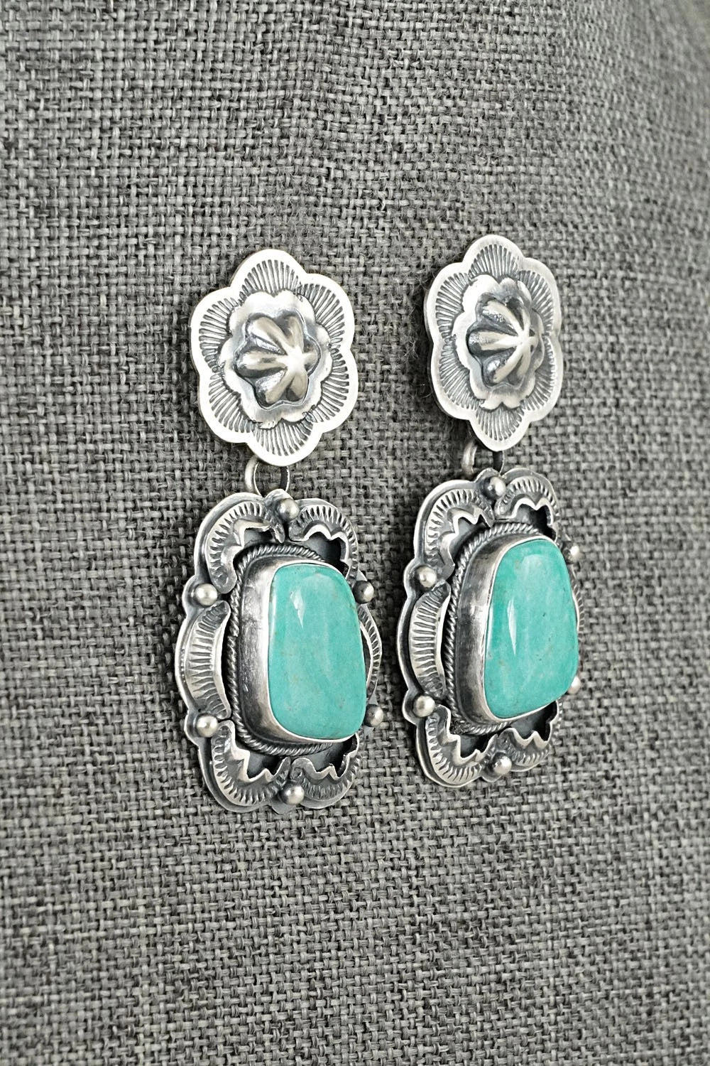 Turquoise & Sterling Silver Earrings - Randy Boyd