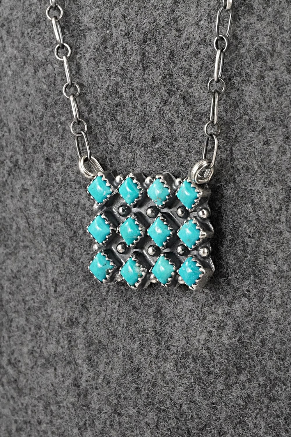 Turquoise & Sterling Silver Necklace - Melissa Anderson