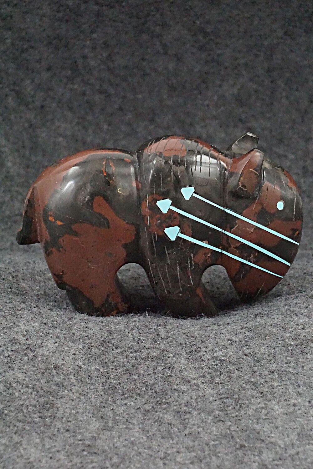 Buffalo Zuni Fetish Carving - Kenric Laiwakete
