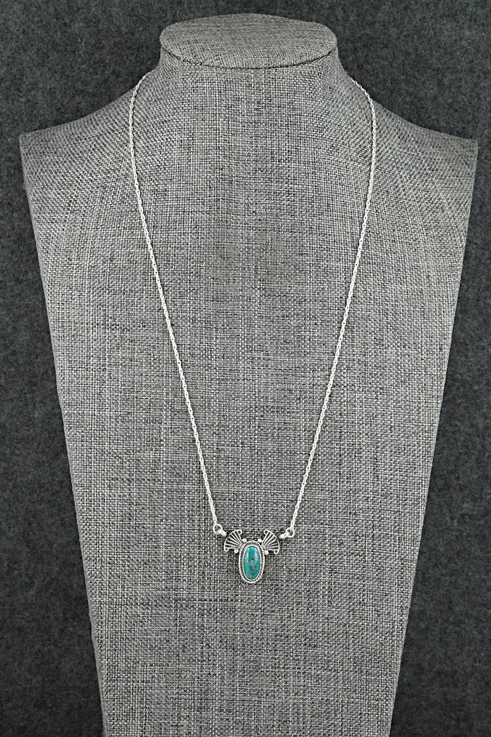 Turquoise & Sterling Silver Necklace - Verley Betone