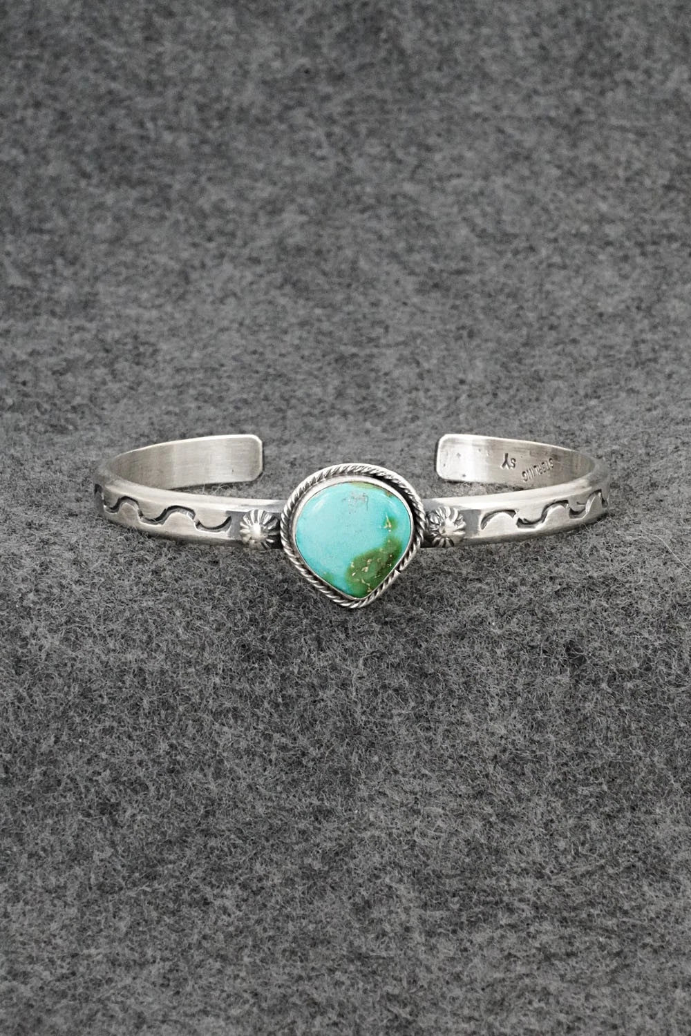 Turquoise & Sterling Silver Bracelet - Samuel Yellowhair