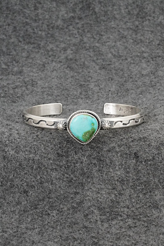 Turquoise & Sterling Silver Bracelet - Samuel Yellowhair