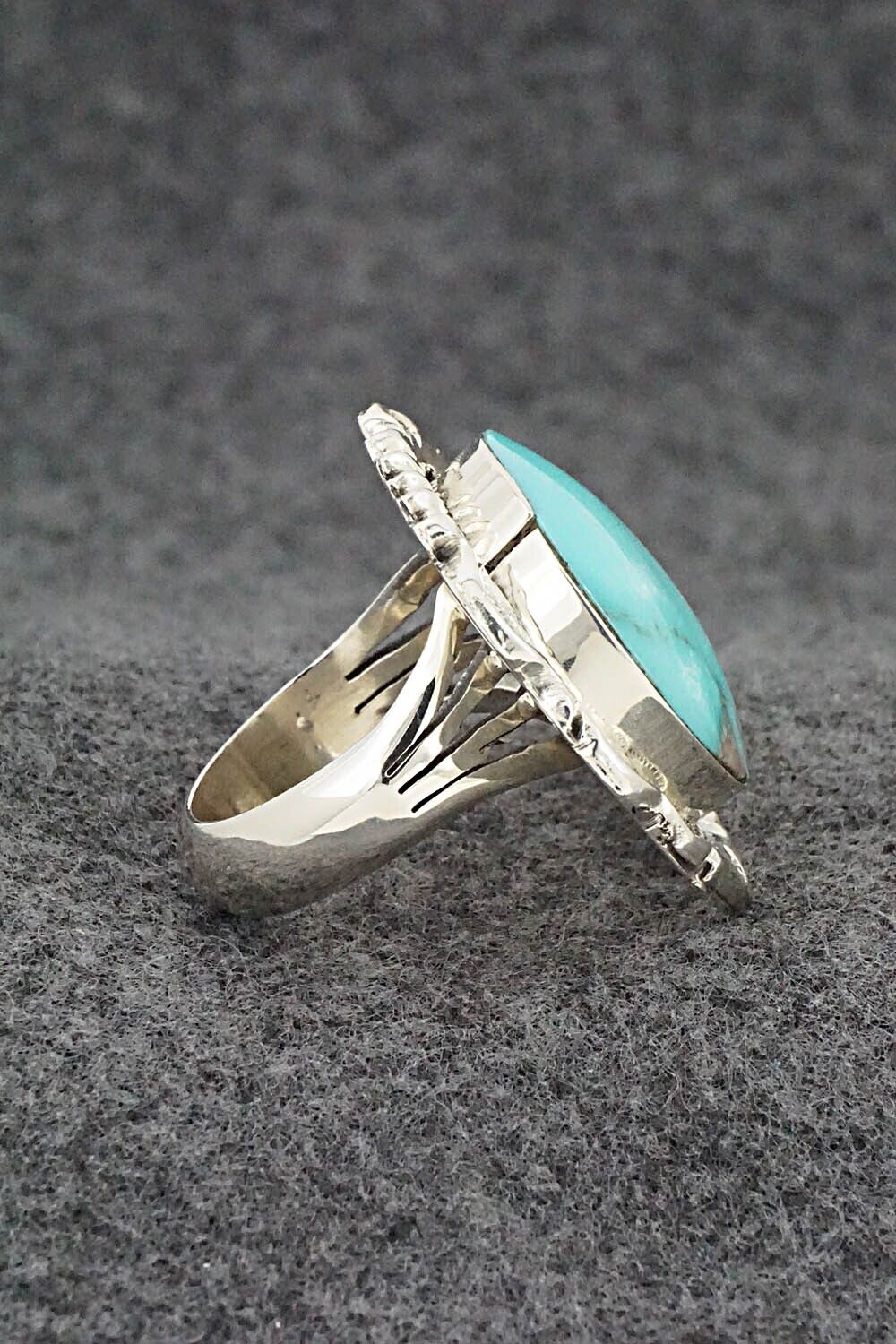 Turquoise & Sterling Silver Ring - Emerson Delgarito - Size 9
