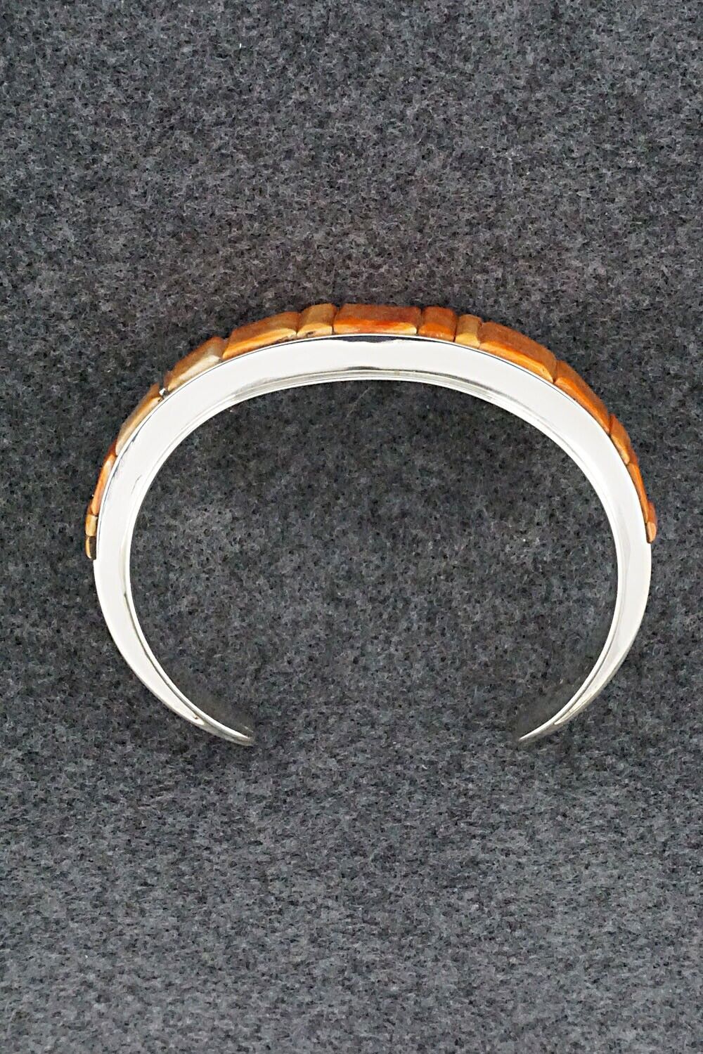 Spiny Oyster & Sterling Silver Bracelet - Harold Smith