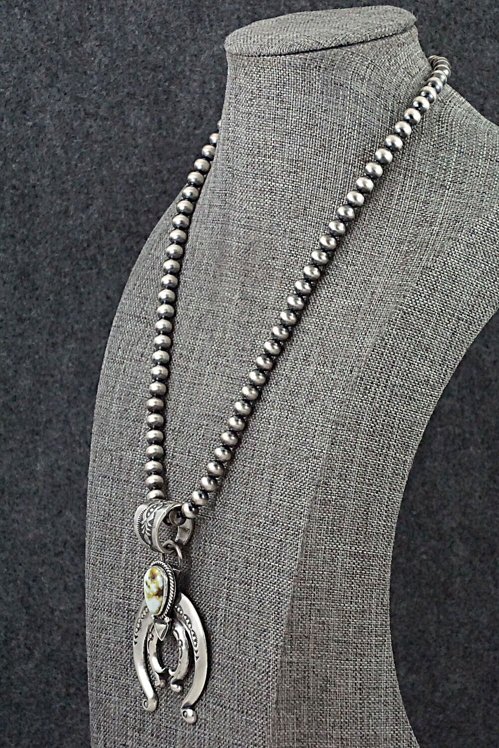 Variscite & Sterling Silver Necklace - Paige Gordon