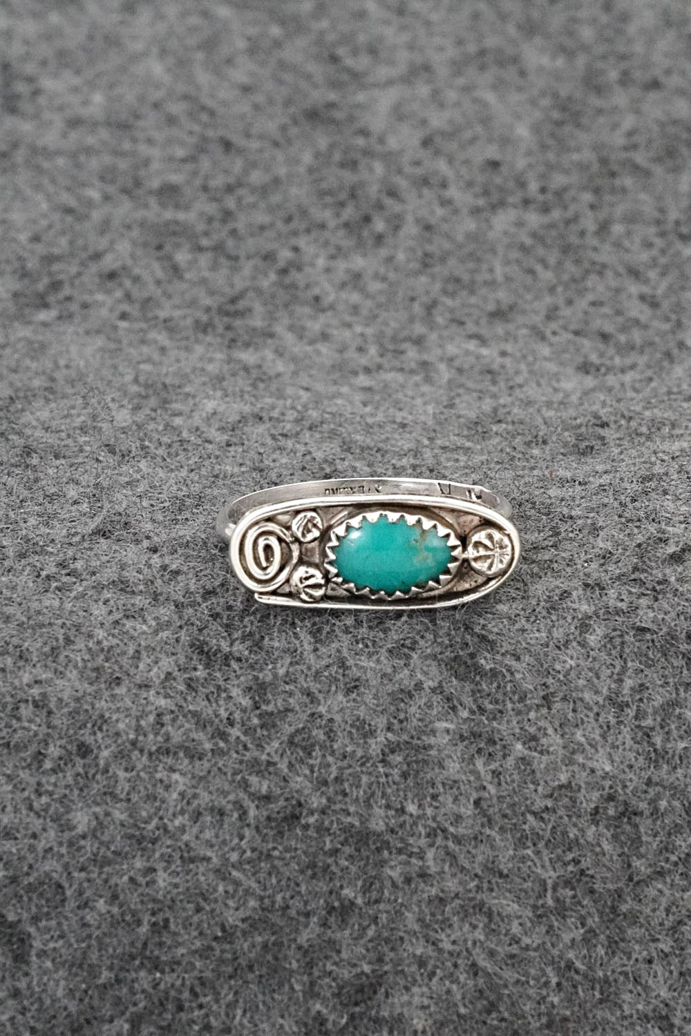 Turquoise & Sterling Silver Ring - Priscilla Reeder - Size 9
