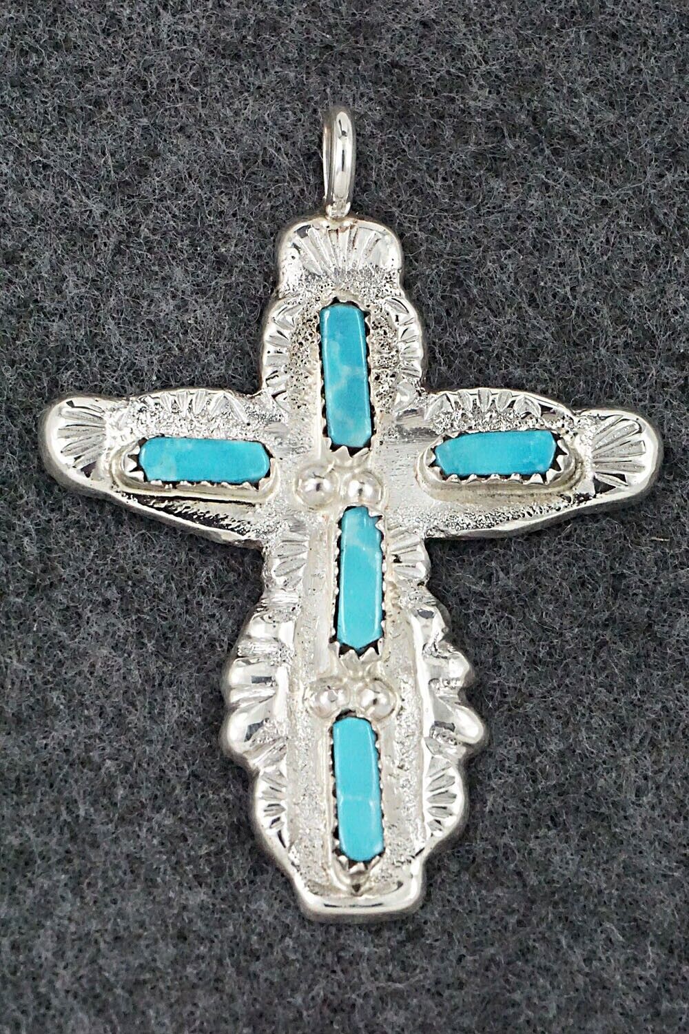 Turquoise & Sterling Silver Pendant - Verona Quam