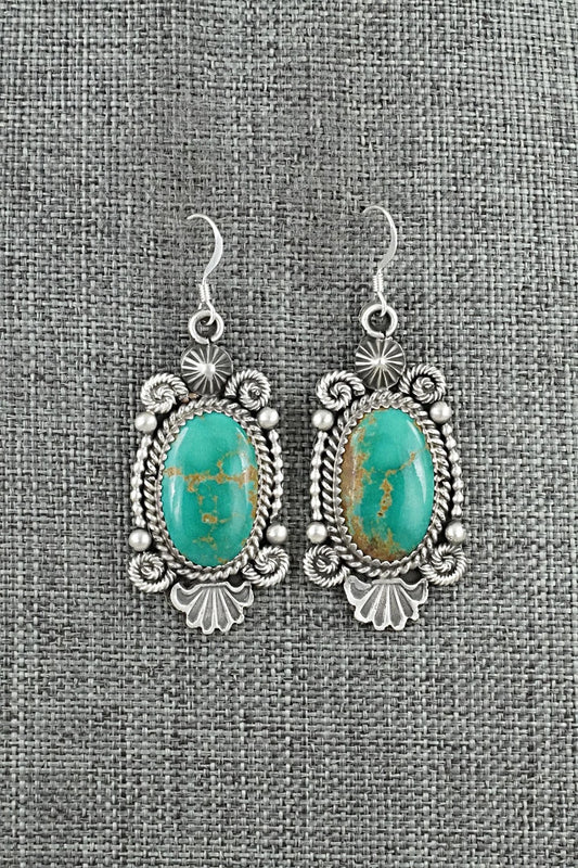 Turquoise & Sterling Silver Earrings - Michael Calladitto