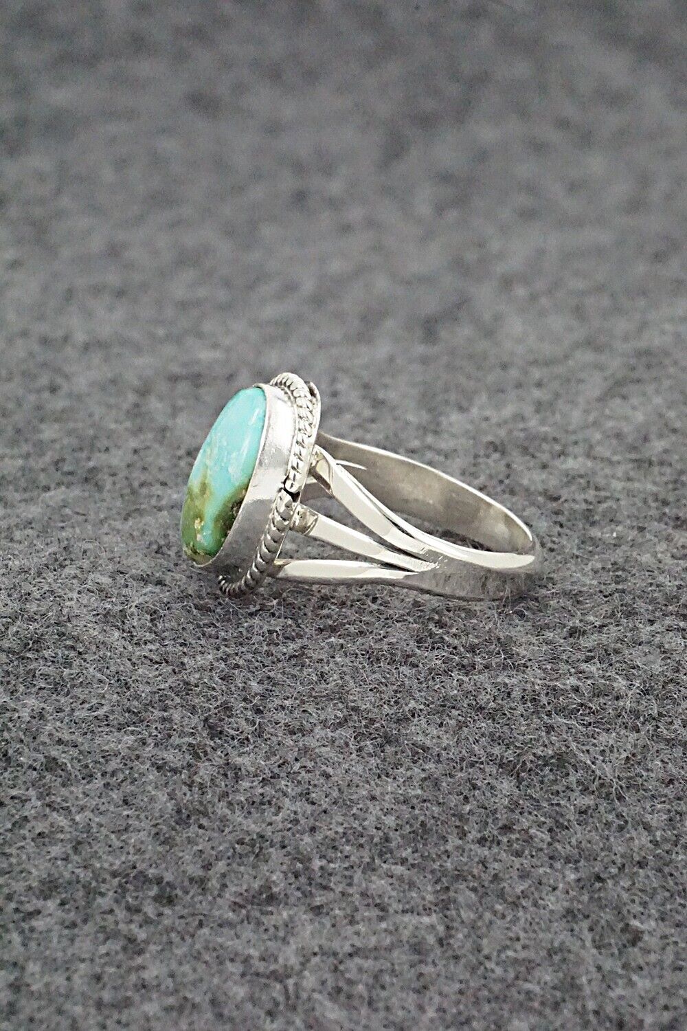 Turquoise & Sterling Silver Ring - Alice Rose Saunders - Size 8.25