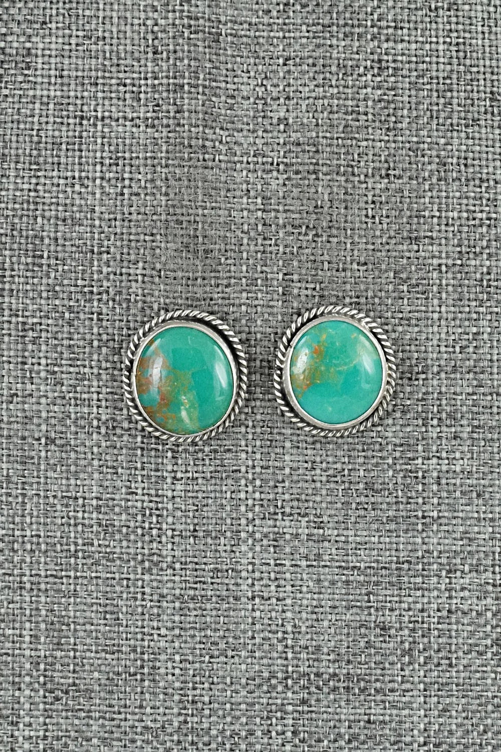 Turquoise & Sterling Silver Earrings - Rosemary Saunders