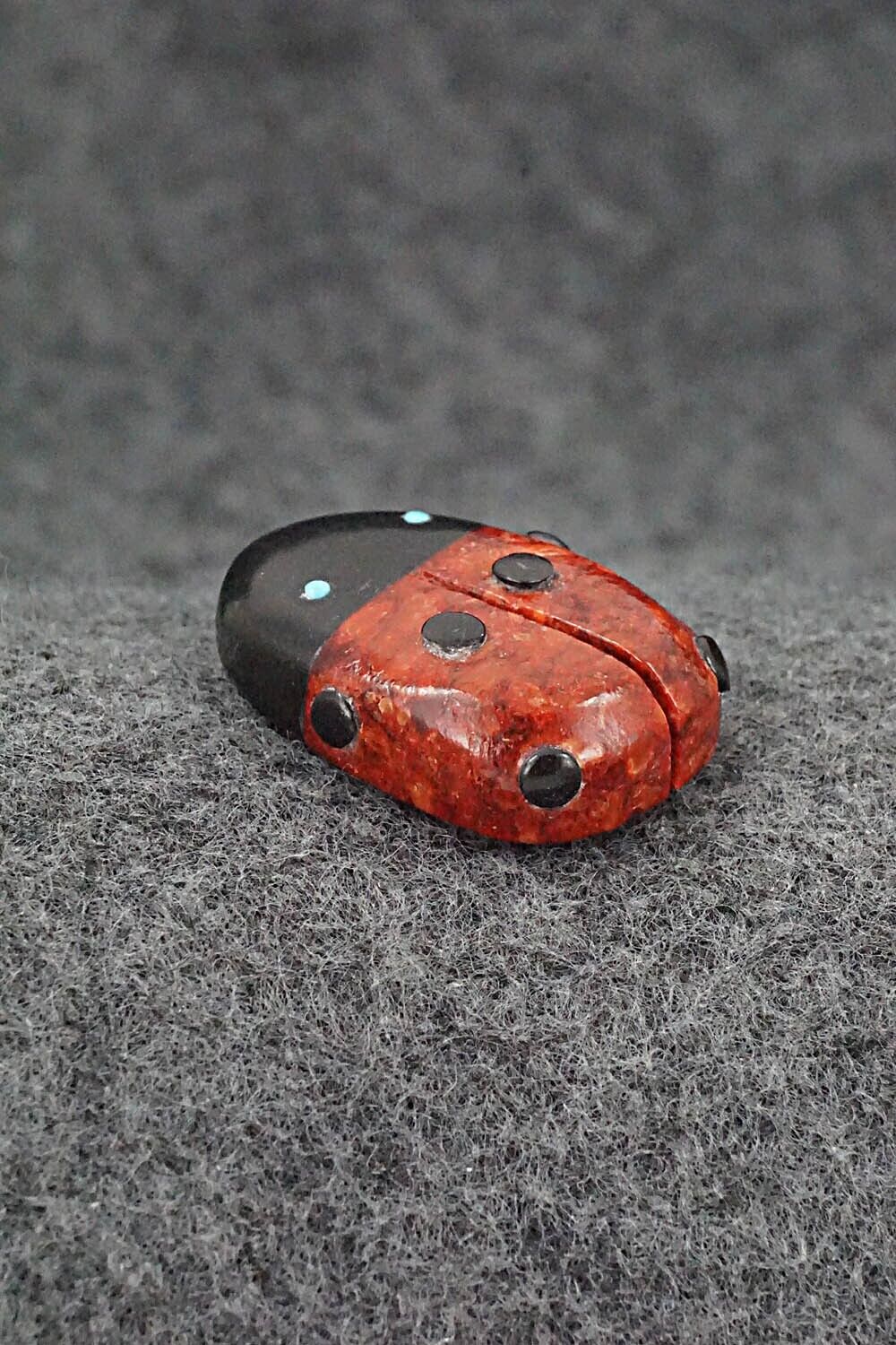 Ladybug Zuni Fetish Carving - Reynold Lunasee