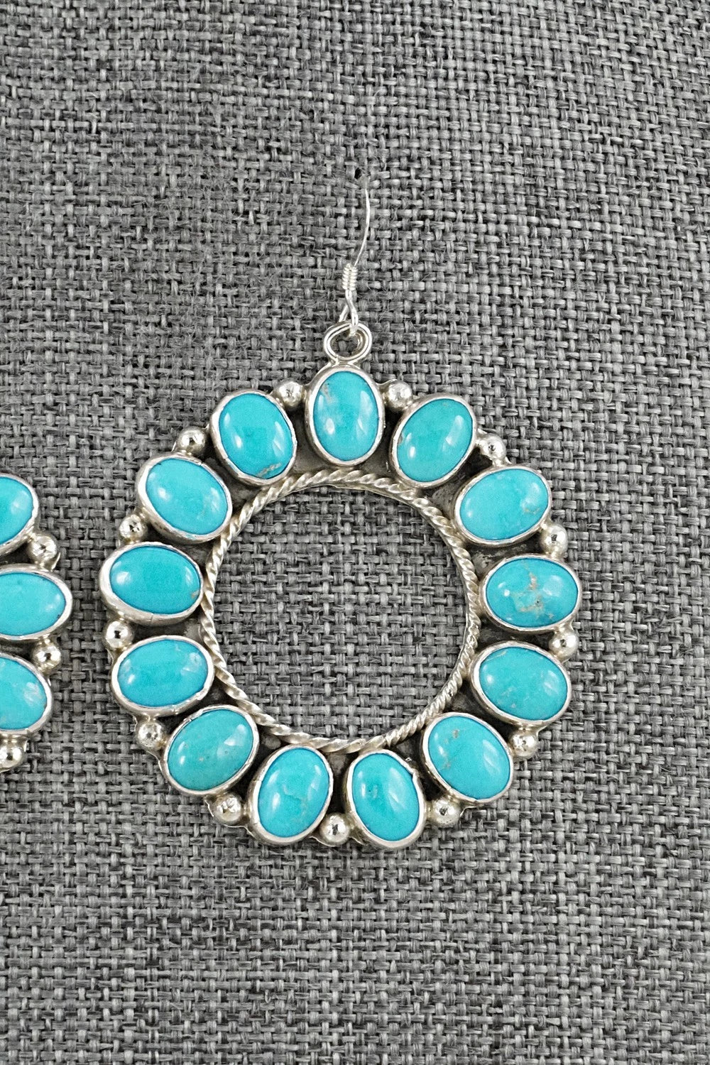 Turquoise & Sterling Silver Earrings - Arlene Lewis