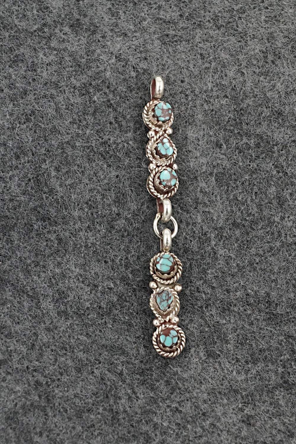 Turquoise & Sterling Silver Pendant - Jared Burns