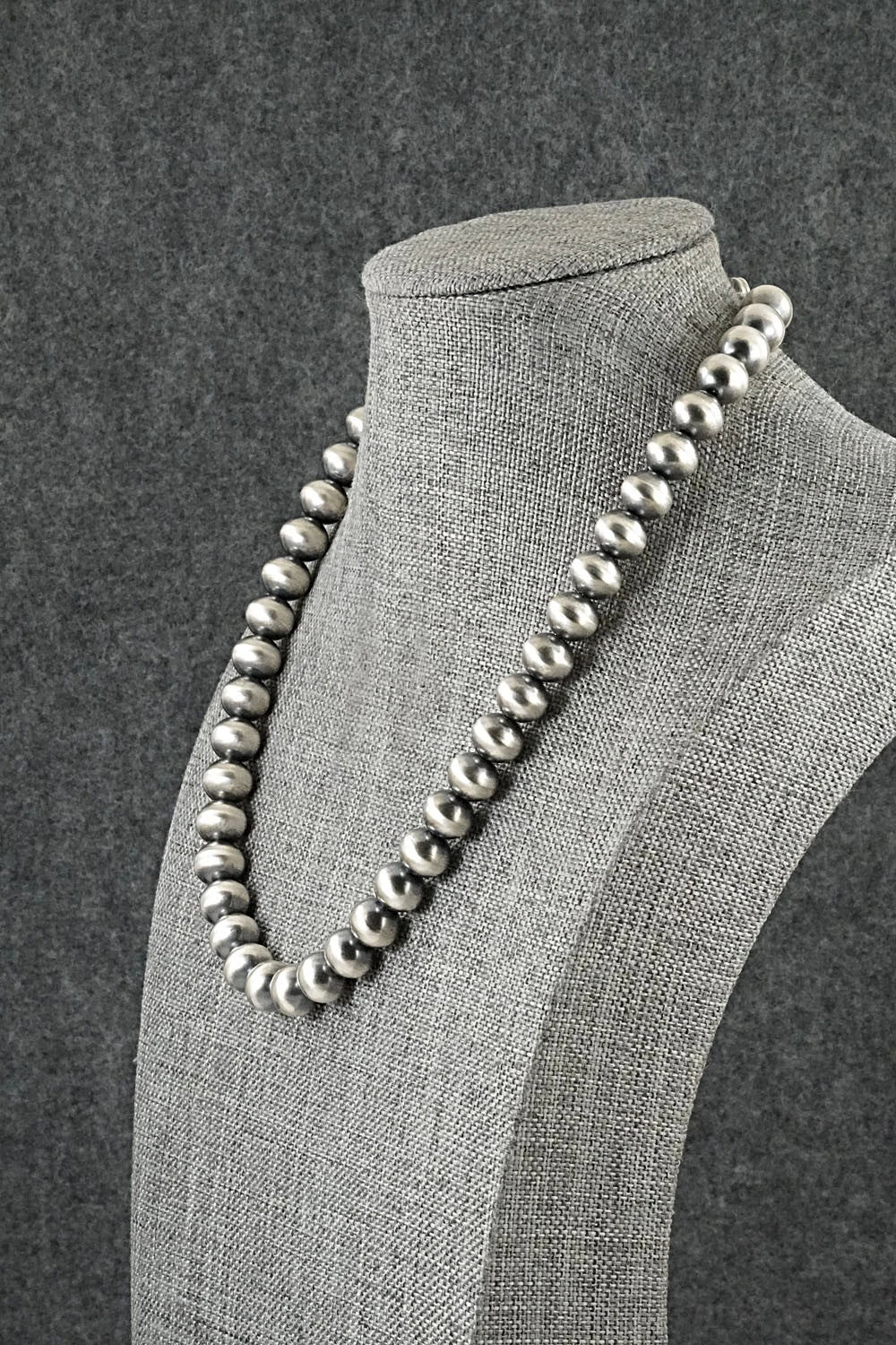 Sterling Silver Navajo Pearl Necklace 16" - Bryannen Halwood