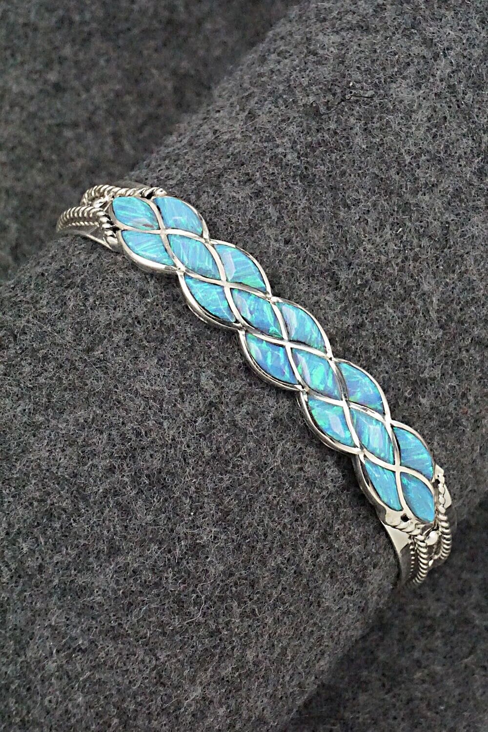 Opalite and Sterling Silver Bracelet - Derrick & Lorella Chavez