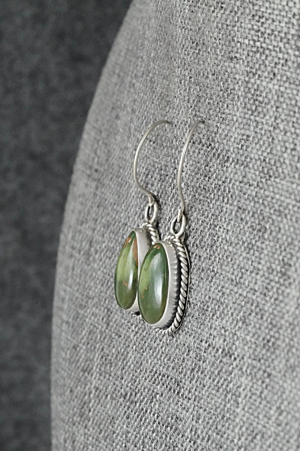 Turquoise & Sterling Silver Earrings - Rosemary Saunders