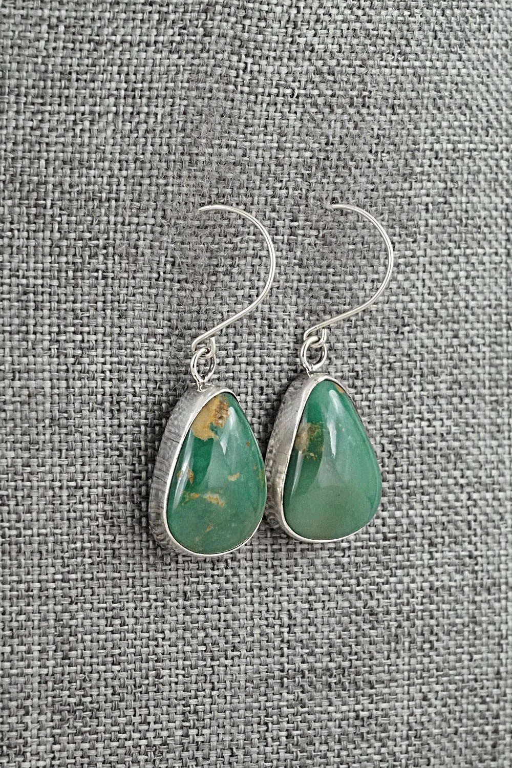 Turquoise & Sterling Silver Earrings - Rosemary Saunders