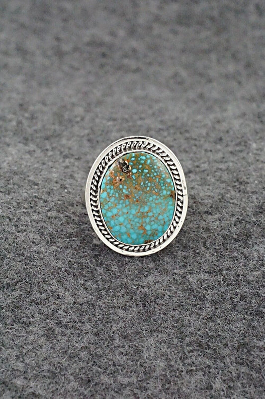 Turquoise & Sterling Silver Ring - Daniel Benally - Size 7.75