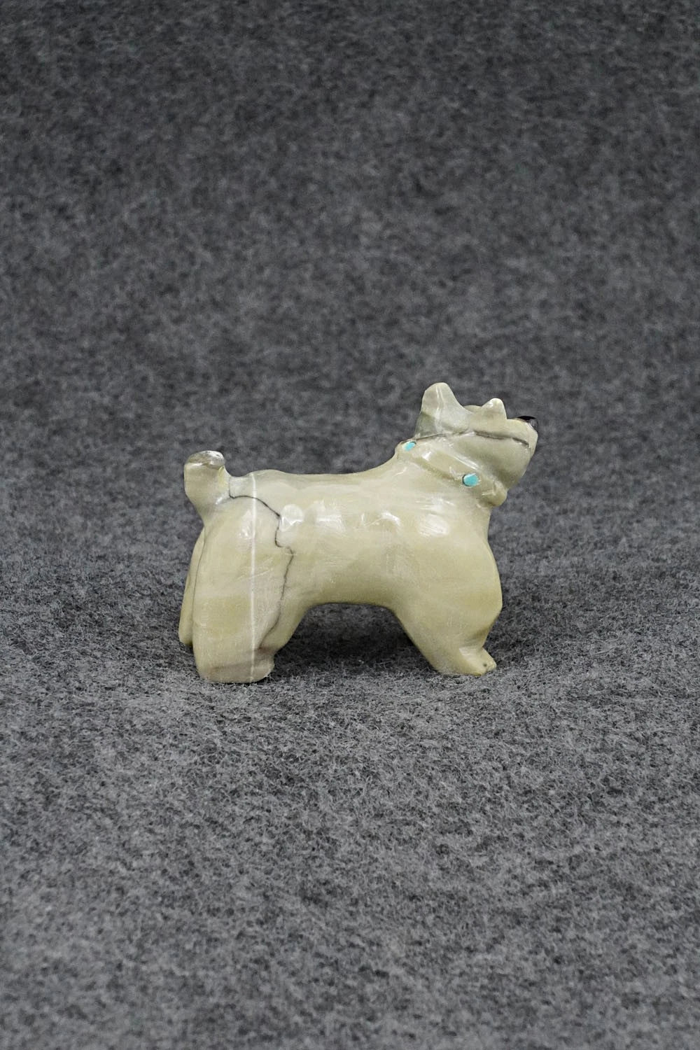 Dog Zuni Fetish Carving - Freddie Leekya