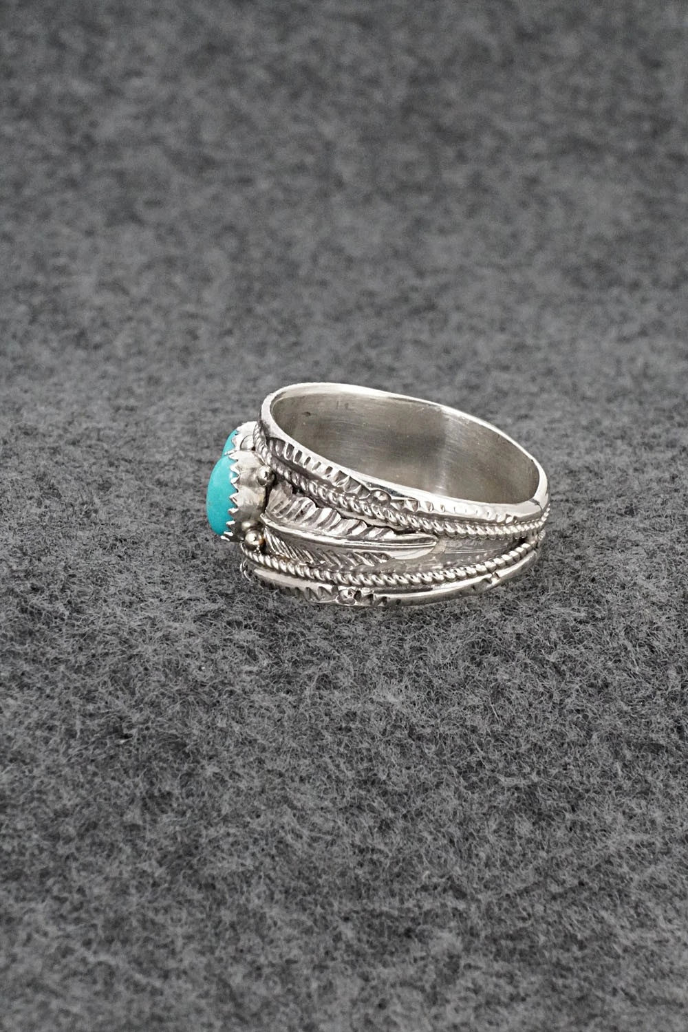 Turquoise & Sterling Silver Ring - Betty Begaye - Size 12.5