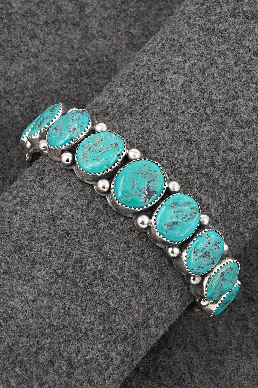 Turquoise & Sterling Silver Bracelet - Wilbert Muskett Sr.