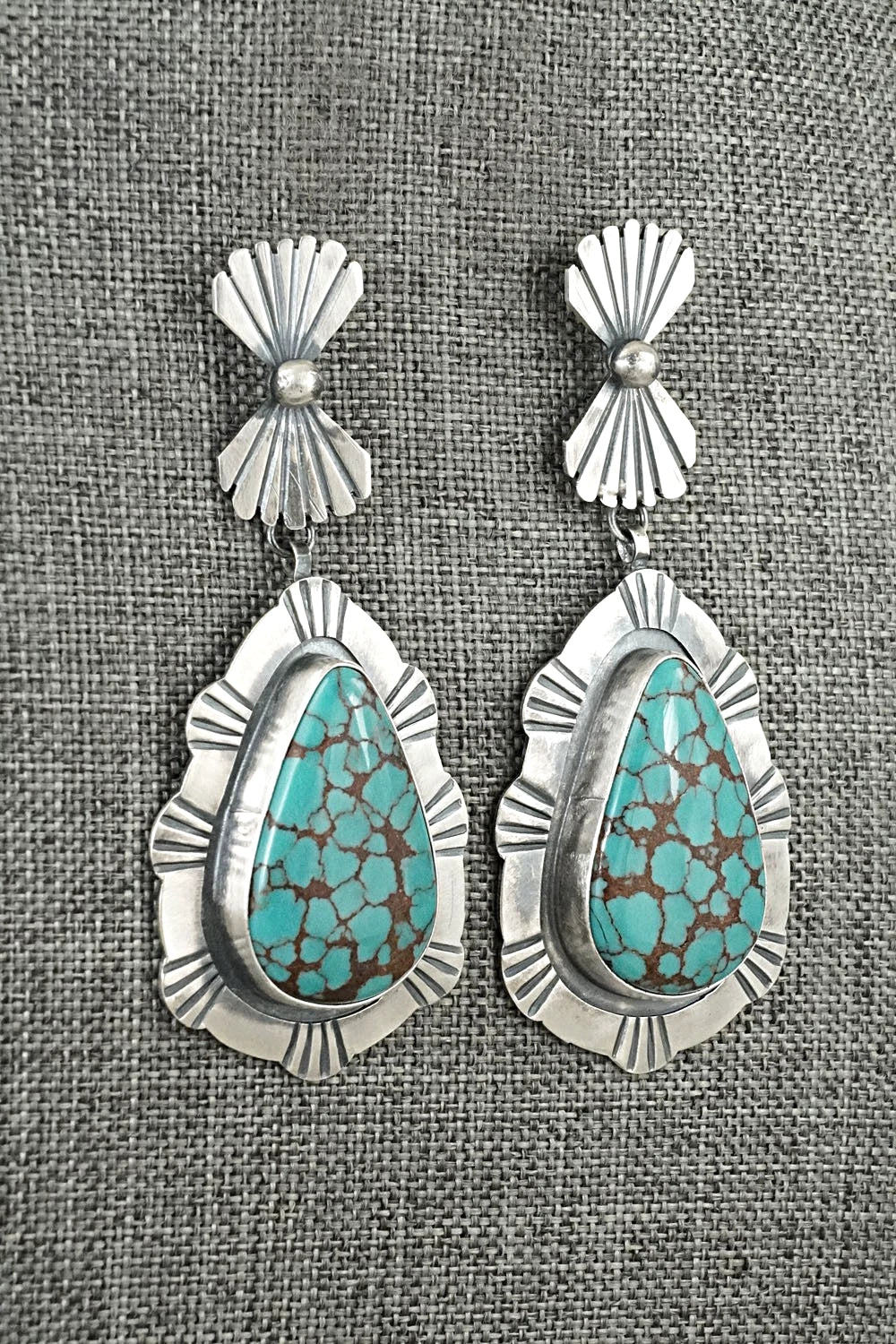 Turquoise & Sterling Silver Earrings - Mark Yazzie