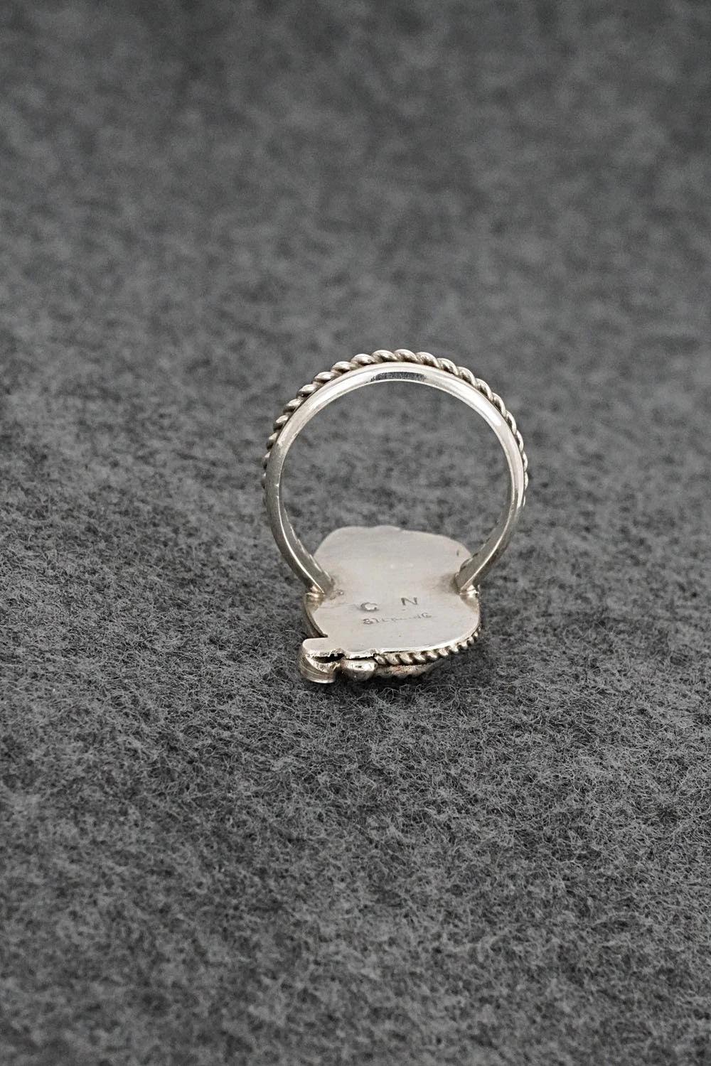 Turquoise & Sterling Silver Ring - Cody Nez - Size 8