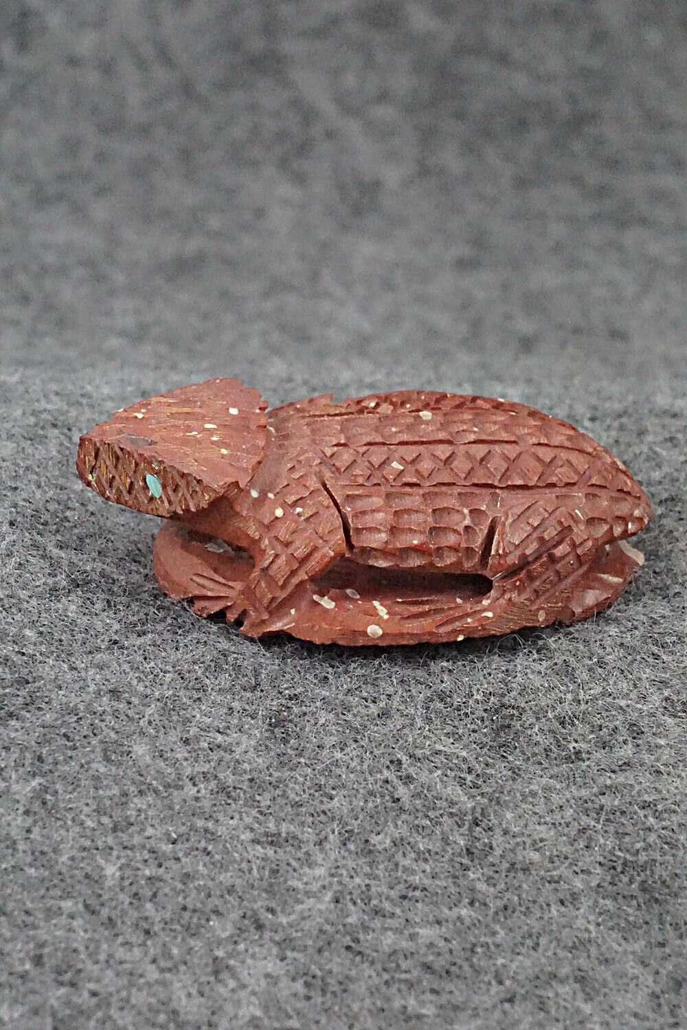 Horned Toad Zuni Fetish Carving - Jensen Charlie