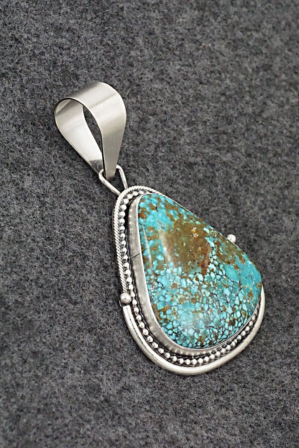 Turquoise & Sterling Silver Pendant - Daniel Benally